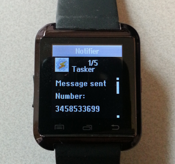 send short text messages from your U8 smartwatch